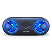 Sonic Boom Bluetooth Speaker with vibrant LED lights and dual speakers for powerful sound and strong bass.
