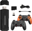Ultra Retro Game Stick 4K console with two controllers and accessories, ready for nostalgic gaming.