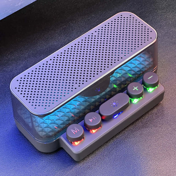 Vibrant Sound Keyboard with built-in lighting and USB power for clear audio and stylish desktop setup.