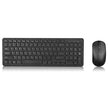 Wireless Keyboard and Mouse Set featuring a sleek black design for a clutter-free workspace.